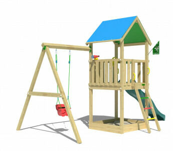 Jungle Tango Babyswing | Houten speeltoestel met schommel
