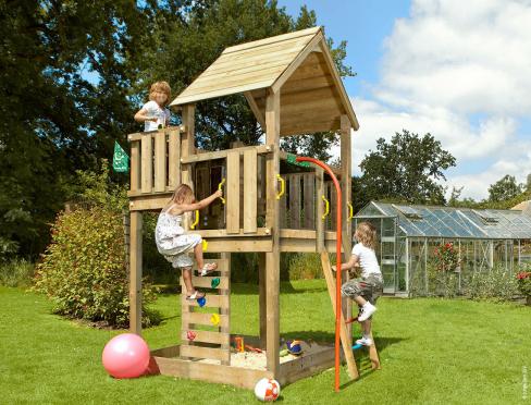 Jungle Palace | Speelhuisjeje met met brandweerpaal