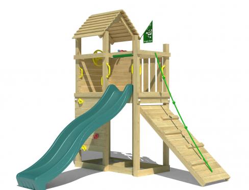 Jungle Roamer | Houten speeltoestel met glijbaan